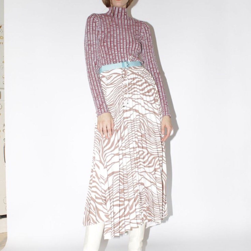 Mr Larkin Zebra Skirt (Brown)